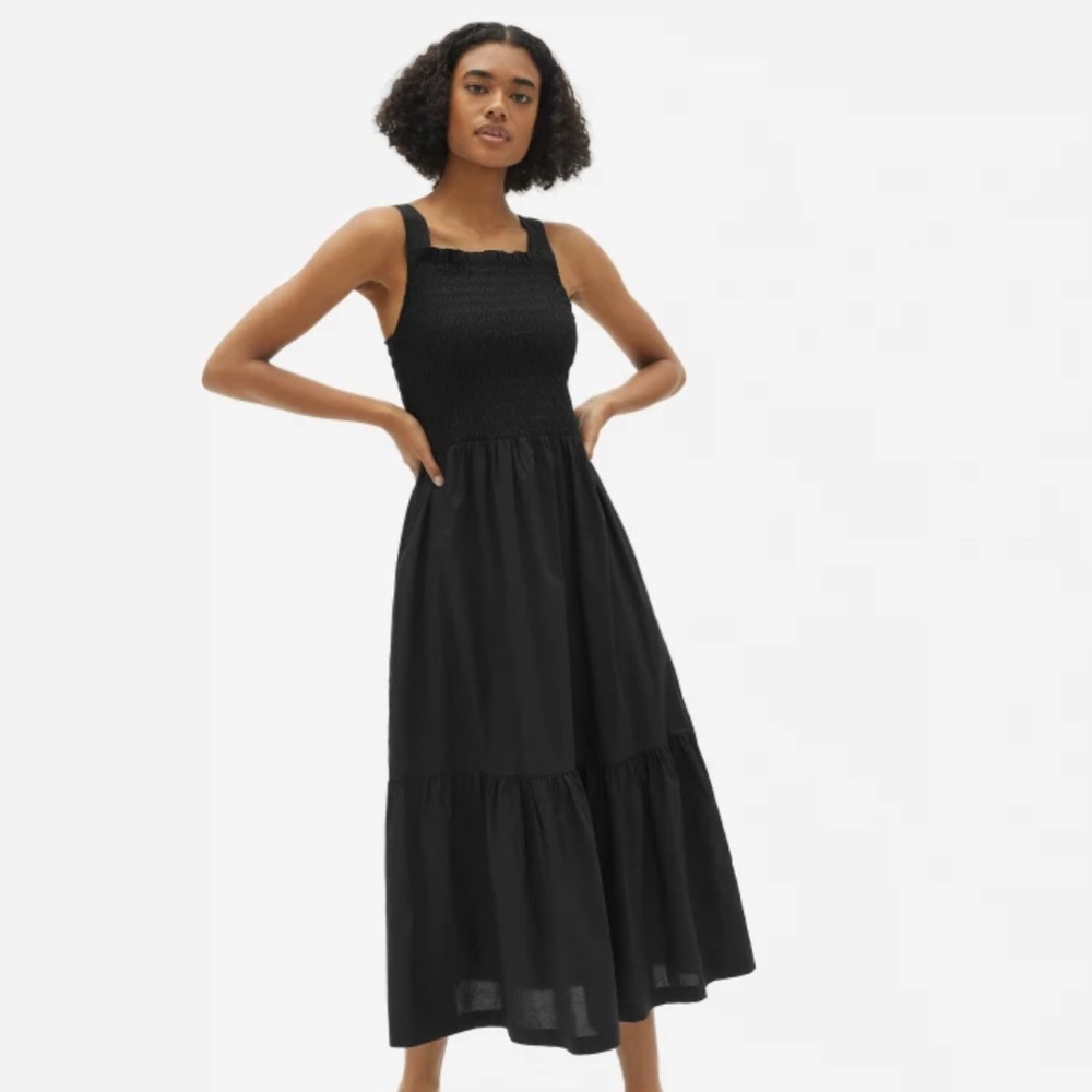 Everlane The Smock Dress Black